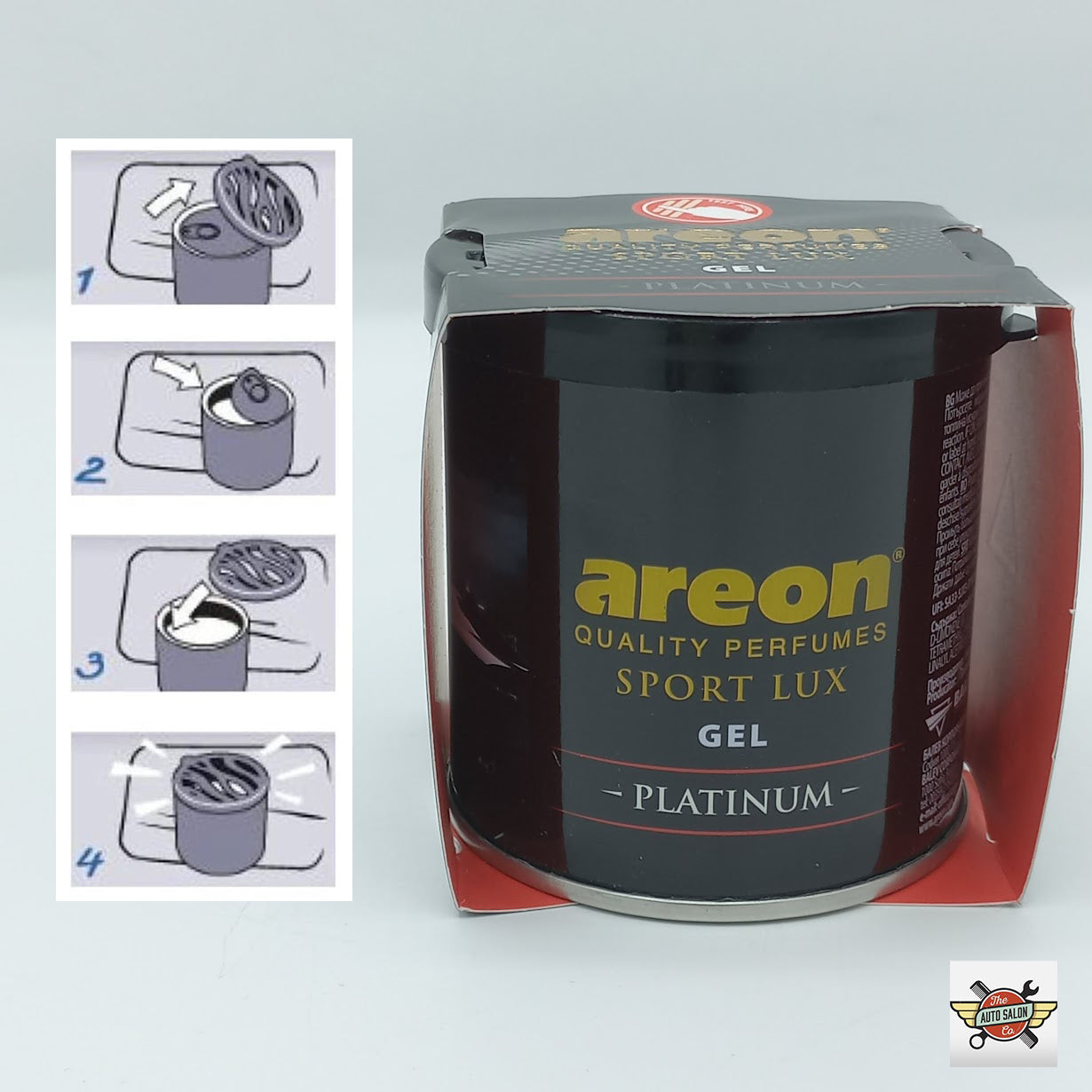 Areon Gel Air Freshener Car & Home Perfume – Sport Lux & Classic Series ( DESIR, BLACK CRYSTAL, WISH, PASSION, LILAC)