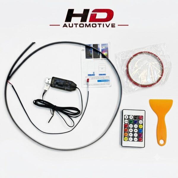 Universal Car 1pc Ambient Light Kit – LED Interior Atmosphere Lighting Strip with Controller